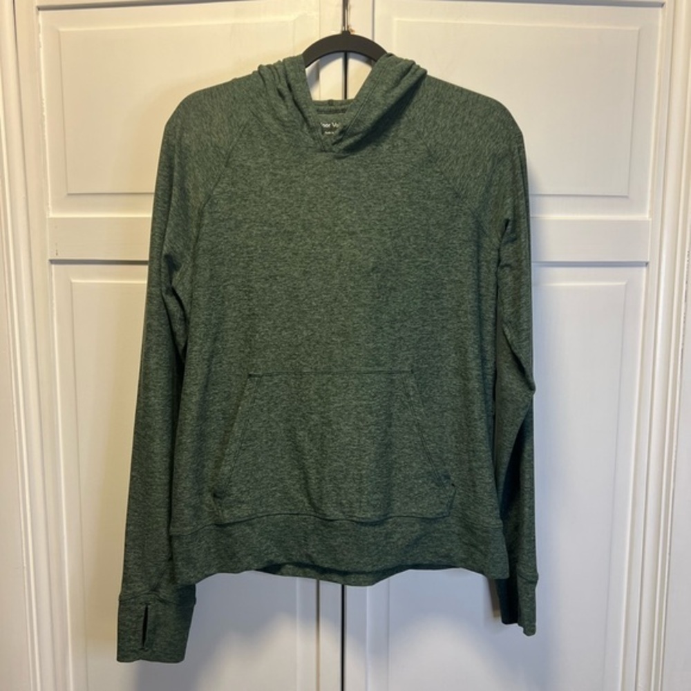 Outdoor Voices Men’s Pullover With Hoodie Size Men’s XL Heather Forest Green